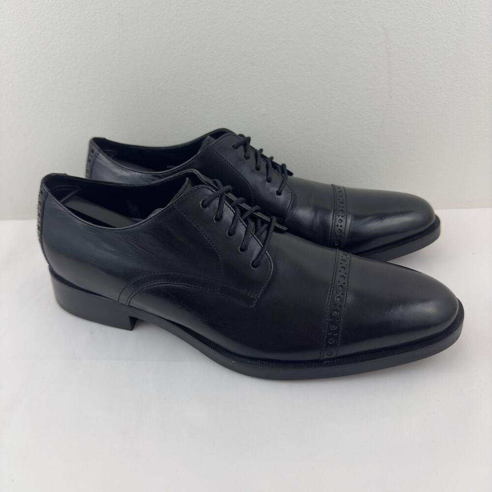 NWOB‎ Cole Haan Preston Grand Cap black leather Oxford M-9